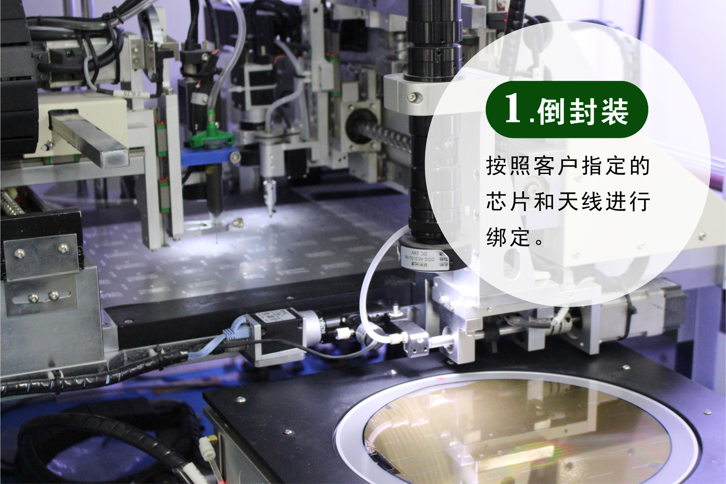 空白铜版纸高频标签 Ntag 213 直径25mm 生产工艺之倒封装